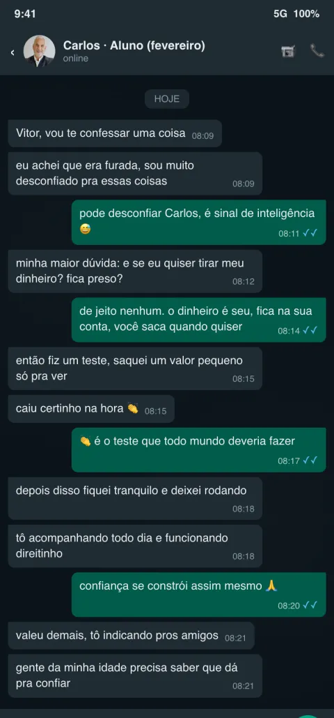 Relato de Carlos